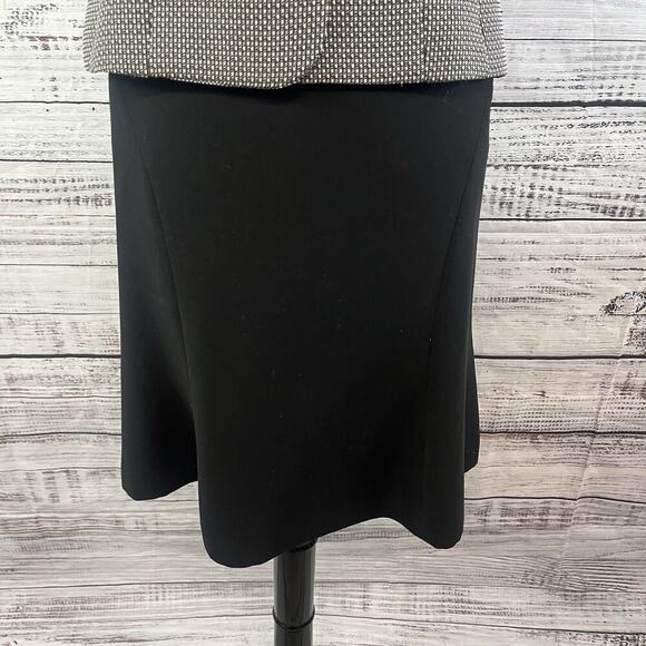 Evan Picone 2pc Blazer Skirt Suit size 6 Black Brown Tweed Career Lawyer - Picture 11 of 16